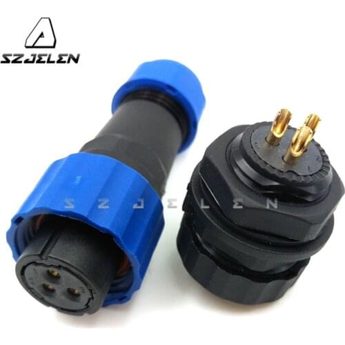 SD16TP-ZM , IP67 16mm Cable Connector 3 Pins Waterproof Dustproof Aviation Connector