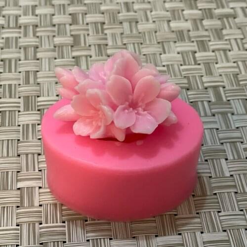 Silicone Soap Mold for Making Rose Flower 3D DIY Floral Handmade Fondant Cake Decorating Sugarcraft Moulds Silicon Mold Tools