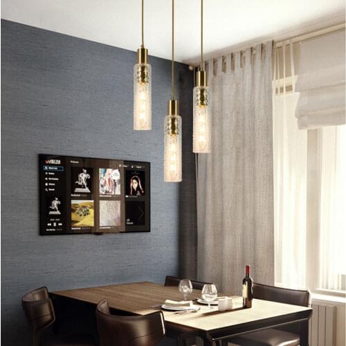 Modern LED Glass Pendent Light Bedroom Bedside Lamp Dining Room Coffee Shop Hanging Lamp Living Room Kitchen Lighting Fixtures