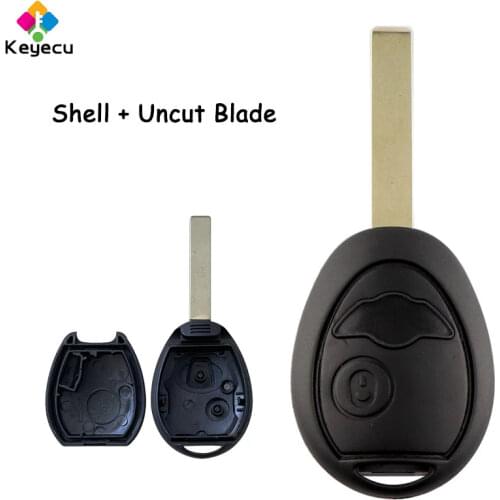 KEYECU Replacement Remote Control Car Key Shell Case Cover With 2 Button - FOB for BMW Mini Cooper S R50 R53 2002 2003 2004 2005
