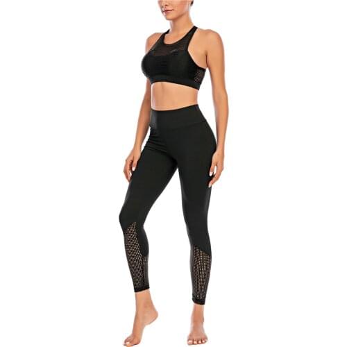 Women Patchwork Print Yoga Sets Ladies Tracksuit High Waist Stretch Strethcy Fitness Leggings Yoga Suit Breathable Running Suit