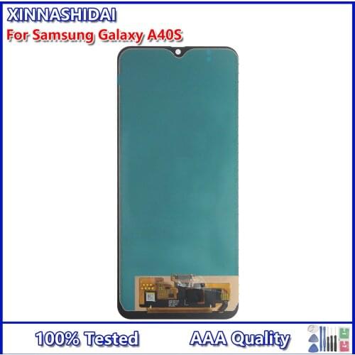 For Samsung Galaxy A40S A407 LCD Screen Display with Touch Digitizer Assembly Replacement with Fingerprint 100% Tested