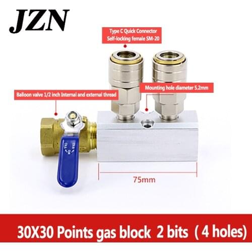 1 free shipping air block distributor pneumatic distributor with connector SM20 female connector