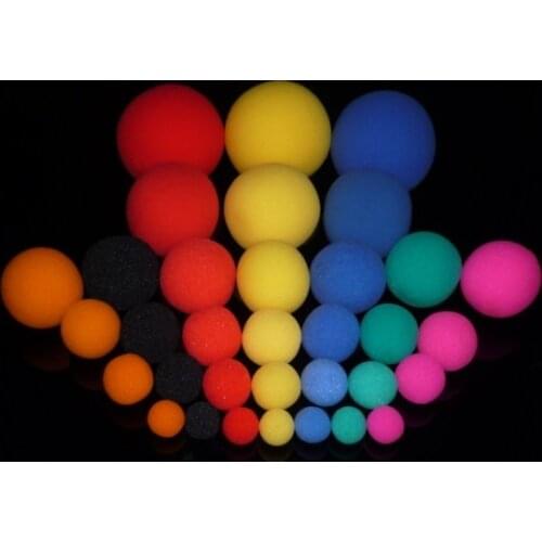 10pcs 2.5cm/3.5cm/4.5cm/6cm Finger Magic Tricks Props Sponge Balls Fun Toys Street Classical Illusion Stage Comedy Kids