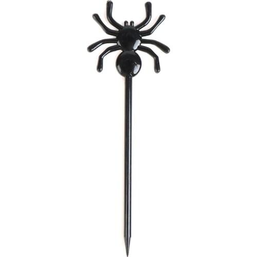 10pcs/set Lunch Pick Halloween Fruit Fork Cartoon Children Cake Dessert Pick