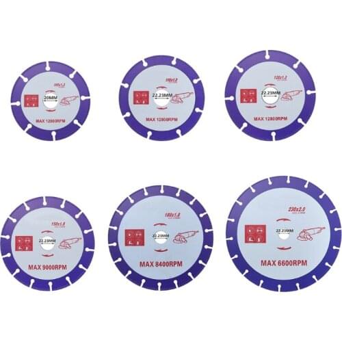 105-230mm Diamond Saw Blade Metal Cutting Multi-Purpose Circular Carbide Cutter