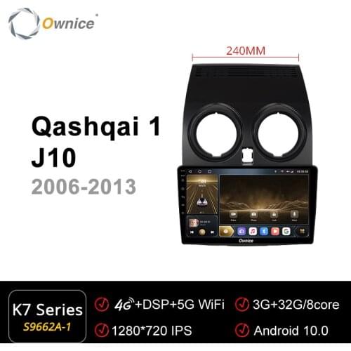 Ownice K7 6G Ram 128G Rom Android Car radio setero for Nissan Qashqai 1 J2006 - 2013 Auto Audio 360 Panorama Optical