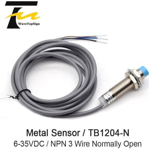 12MM Proximity Switch Metal Sensor TB1204-N Three-Wire NPN24V Normally Open Waterproof Belt Shield