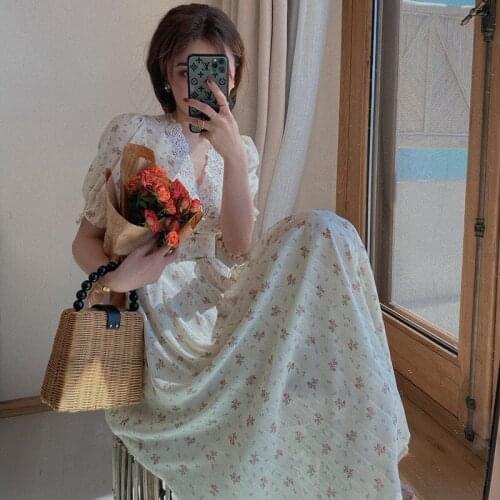 BORRUICE Summer Dresses With Sleeves
