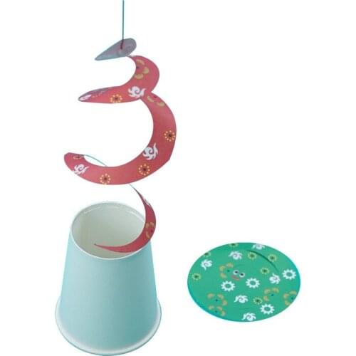 Diy scientific experiment rotating paper snake kindergarten childrens physics equipment model hand-made science