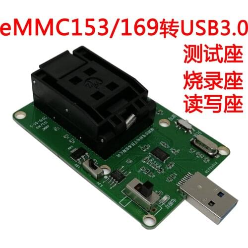 Emmc153/169 to USB3.0 Test Socket BGA169 Burning Socket Socket Font Library Read and Write Data Recovery