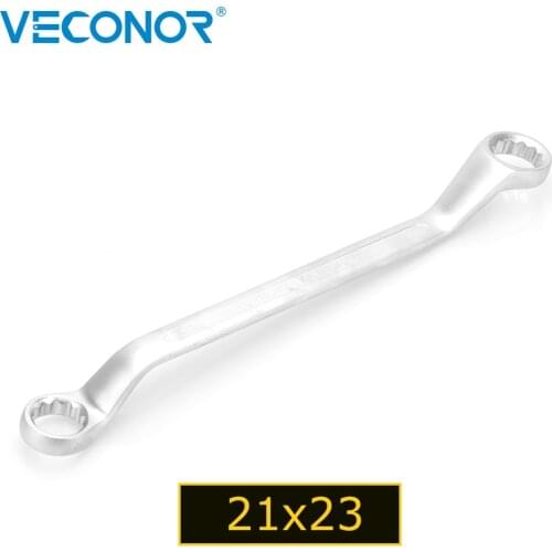 Veconor 21x23mm Double Offset Box End Wrench Metric Daul Head Double Ring Handle Spanner Home / Car Repair Hand Tools 21 23 mm