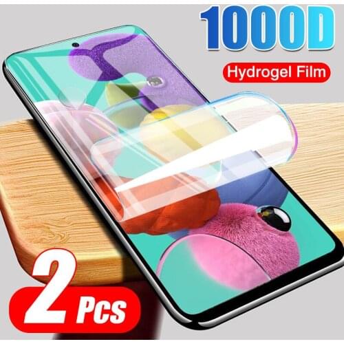 2Pcs Hydrogel Film For Samsung Galaxy A51 A71 A40 A30 A50 A70 A20 Full Screen Protector A10 A20E A21S A60 A80 A90 A20S Not Glass