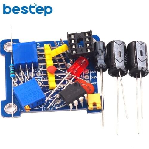 NE555 Pulse Generator Pulse Starter Duty Cycle and Frequency Adjustable Module DIY Kit Oscillator Square Wave Signal Generator