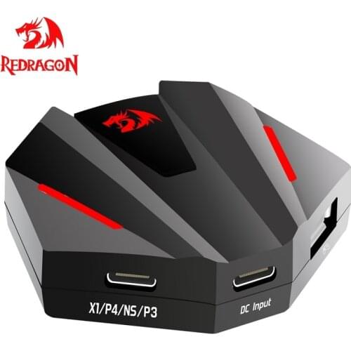 REDRAGON Vulcan GA250 Mobile Controller Gaming Keyboard Mouse Converter for Xbox one/PS4/Switch/PS3 Consoles to play FPS