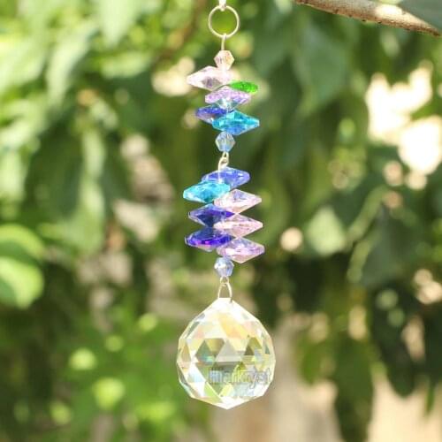 Crystal Ball Suncatcher Rainbow Decor Feng Shui Prisms Pendant Pendulum Hanging 40mm 1.57"