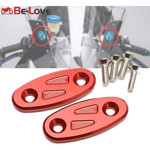 For HONDA CBR650R CBR650F CBR500R CBR300R CBR250R Motorcycle rear view Mirror hole cover Decorative Carbon Cover Mirror Base