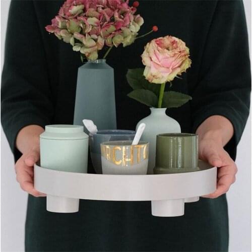 Fruit Tray Home Decoration European Style Desk Storage Perfume Cup Display Multifunction Pan