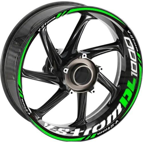 Motorcycle stickers for SUZUKI DL1000 reflective decals wheel hub stickers color wheel decals