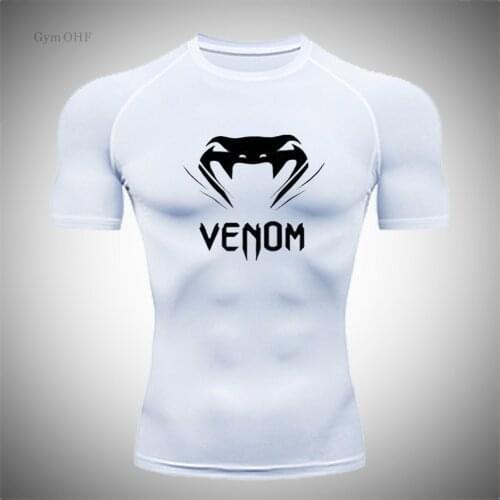 Mens Tight Sports T-Shirt Jogging T-Shirt boxing Sportswear Quick Drying Compression Gym Elastic Sportswear Basketball T-Shirt