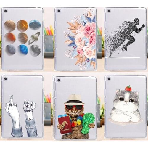 Novelty Soft TPU Printed Case for Huawei MediaPad M5 lite 10.1 inch Silicone Phone Capa Cover for Huawei MediaPad T5 10 10.1
