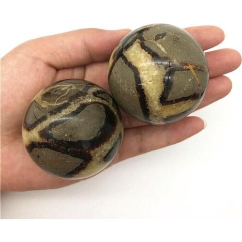 Wholesale 1PC Natural Septarium Ball Septarian Quartz Crystal Sphere Balls Healing Gift Decor Natural Quartz Crystals