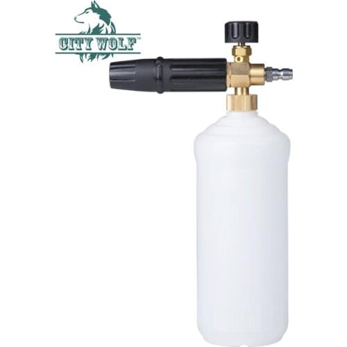 City Wolf Foam gun car wash Pressure Washer Jet Wash 1/4" Quick Release Adjustable Snow Foam Lance Foam Cannon tools