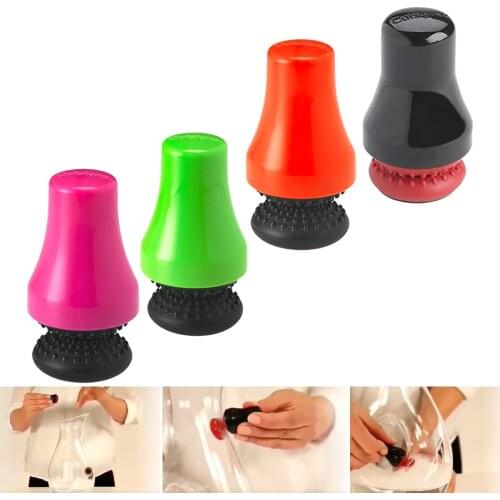 4 Color Silicone Magnetic Cleaning Brush Glass Spot Bottle Magnetic Brush Rubber Scrubber Cleaning Brush Cleaner Tools 5*3cm