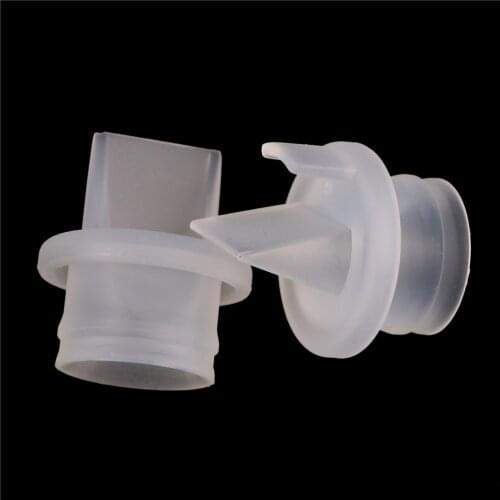 2PCS Portable Solid Color Backflow Protection Breast Pump Accessories Duckbill Valve Replacement Supplies For Baby