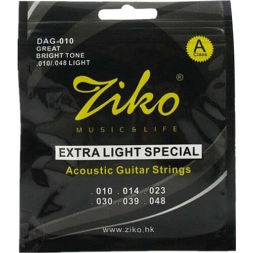 6 Strings/set ZIKO DAG 010-011 Acoustic Guitar Strings Musical Instruments Acoustic Guitar String Guitar Parts