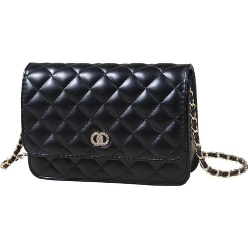 PU Leather Shoulder Bag for Women 2021 Simple Luxury Solid Color Crossbody Bag Ladie Design Fashion Handbag and Purses