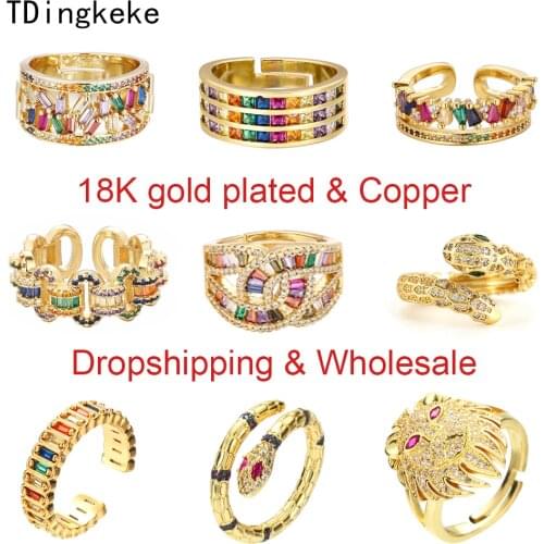 Tdingkeke Rings With Cubic Zirkonia For Women