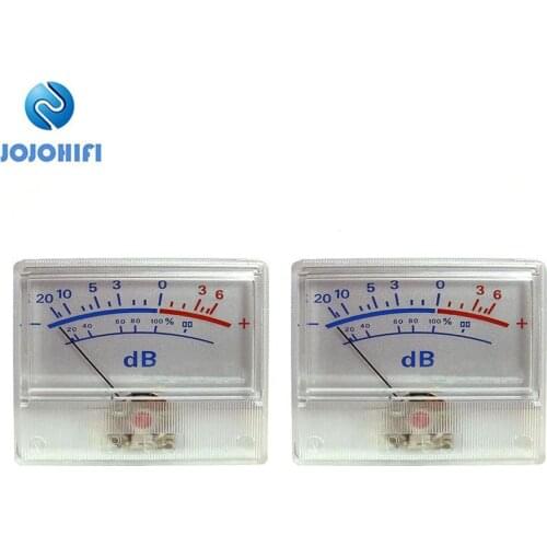 2pcs P-55 VU Meter High-precision Head Audio DB Level Meter Amplifier amplifier DAC Pre-stage Power Sound Pressure Meter