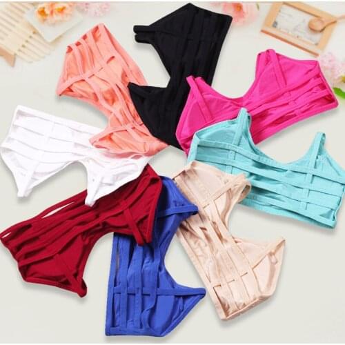 YSMILE Y Women Underwear Hot Sale Girls Traceless Underwear The Backless Wireless Condole Belt All-match Vests