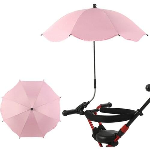 Sun UV Protection Umbrella Baby Carriage Umbrella Garden Parasol Sunshade Balcony Clip On Screw Clamp