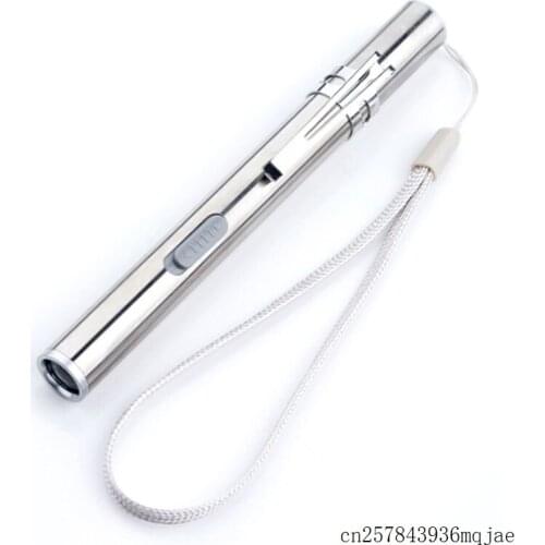 100pcs USB Flashlight Rechargeable LED Flashlights Waterproof Mini Torch Pen Shaped Flash Lights Lamp