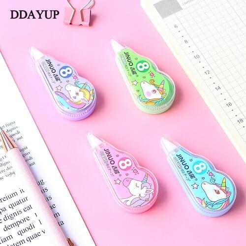 4 pcs/pack Unicorn Practical Correction Tape Promotional Gift Stationery Student Prize School Office Supply