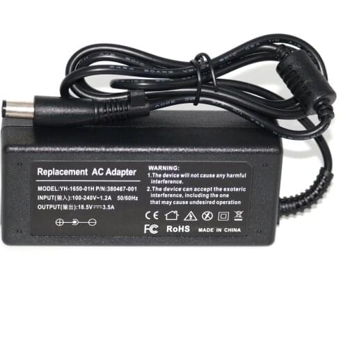 18.5V 3.5A 65W AC Adapter Laptop Charger for HP 2000 Series HP Pavilion DV4 DM4 DV5 DV6 DV7 G60 G4 G6 G7 Power Supply