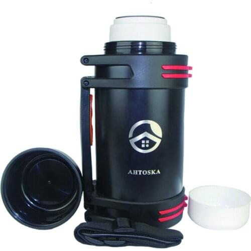 AHTOSKA 2500ML Thermos 3 Colors Stainless Steel Vacuum Cup Traveling Water Kettle Outdoor Large Capacity