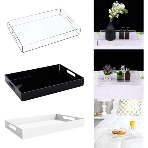 Acrylic Tray Organiser Cosmetic Display Storage Jewellery Case Kitchen Organizer