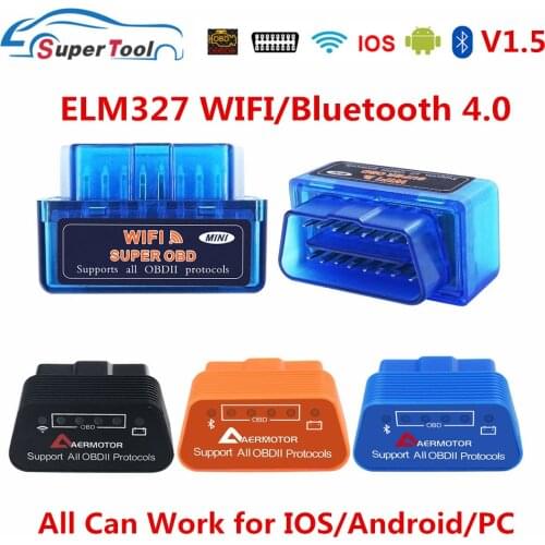 OBD2 Cканер ELM327 V1.5 PIC18K25K80 ELM 327 V1.5 Auto Car Diagnostic Tool ELM327 OBD 2 WI-FI Auto Scanner For Android/IOS/PC