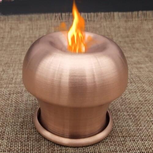 6cm*6.5cm Two times heating Mongolian Red Copper Fire Cupping Jars Therapy Body Cupping Massage Medical Vacuum Stress