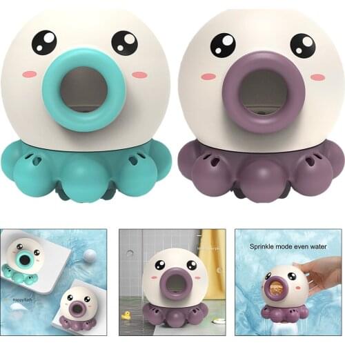 Baby Toys Spin Water Spray Baby Bath Toy Spinning Spray Shower Fun Toys for Children Toddlers Shower Swim Pool Green