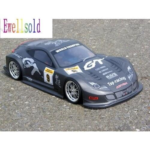 Ewellsold 1/10 remove control car R/C racing car PVC Body Shell 195mm No:041 black