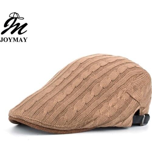JOYMAY New Winter Cotton Berets Caps For Men Casual Peaked Caps Berets Hats Casquette Cap Y038