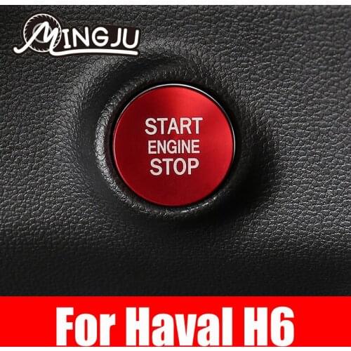 One Click Start Decoration Ring Modified Ignition Ring Interior Alumin For Haval H6 2021 2022 3th Guochao Edition Special Purpos