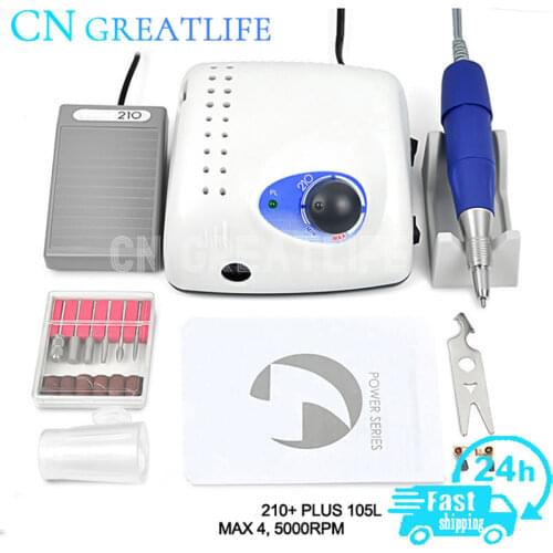 105l Nail Drills Manicure Pedicure Machine Polishing 35000rpm Nails Art Grinding Device Micromotor Strong 210 Micromotor Dental