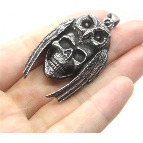 Newest Classic Skull Pendant 316L Stainless Steel Fashion Cool Man Pendant Necklace