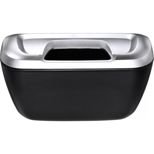 New 1pcs ABS Car Door Back Seat Van Trash Bin Flip Case Rubbish Holder Wrapper Garbage Can Container Trash Can