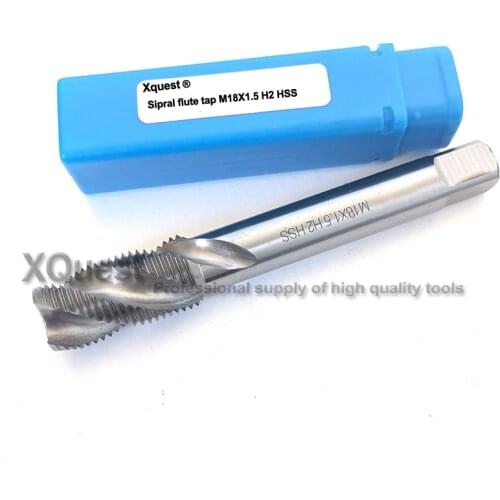 XQuest HSS Spiral Fluted taps M12 M14 M16 M18 M20 M22 M24 M27 M30 Machine Right Hand Fine Thread screw tap M27X1 M30X2 M24X1.5